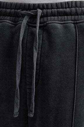 Heavy Basic Jogger Washed Black