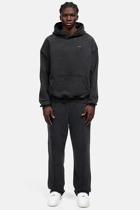 Heavy Basic Hoodie Washed Black