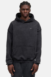 Heavy Basic Hoodie Washed Black